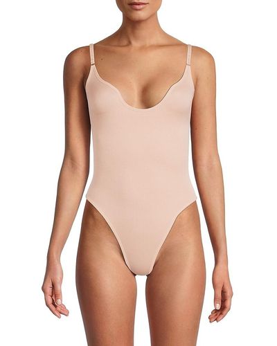 BCBGMAXAZRIA Solid Shaping Bodysuit - Pink