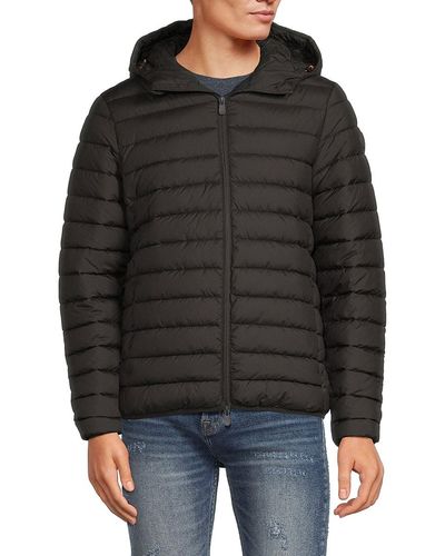 Save The Duck Lucas Hooded Puffer Jacket - Black