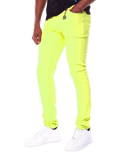 Elie Balleh Stretch 5-pocket Twill Trousers - Yellow