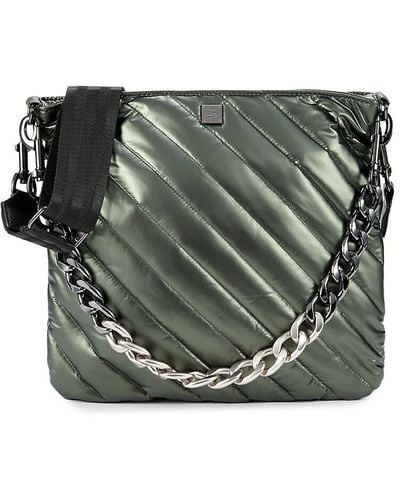 Think Royln The Wanderer Quilted Crossbody Bag - Green