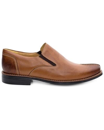 Sandro Moscoloni Douglas Leather Loafers - Brown