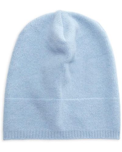 Portolano Cashmere Slouchy Hat - Blue