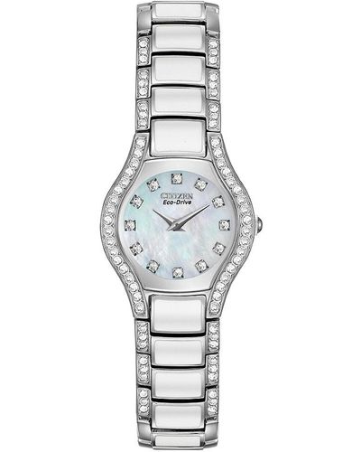 Citizen Normandie Eco-drive Stainless Steel & Resin Bracelet Watch - White