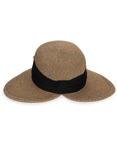 San Diego Hat Bay Woven Sun Hat - Brown