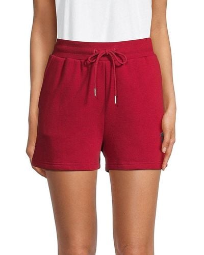 True Religion Fleece Drawstring Shorts - Red