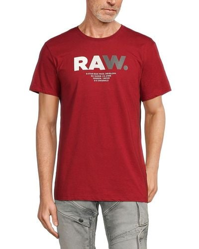 G-Star RAW Short Sleeve Tee - Red