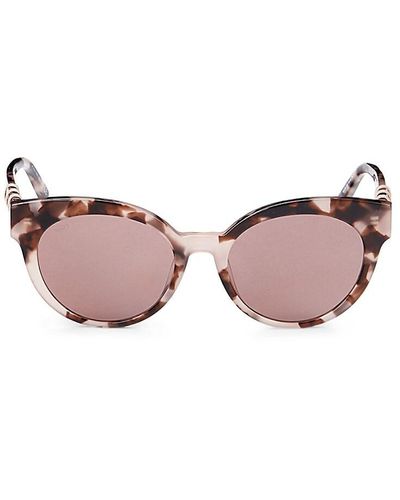 Tod's 54mm Oval Sunglasses - Pink