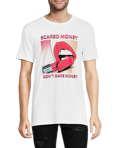Kinetix Scared Money Graphic Tee - White