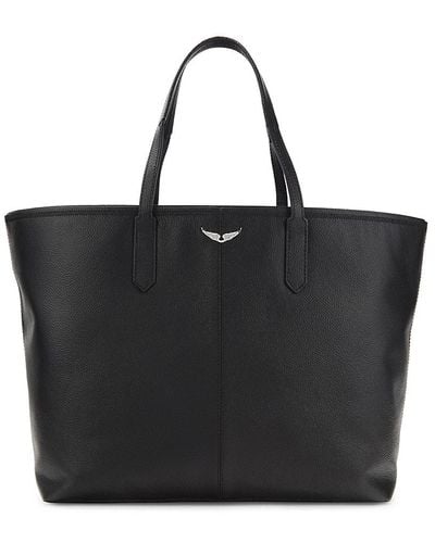 Zadig & Voltaire Mick Pebbled Leather Tote - Black