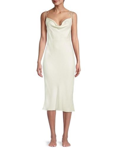 Kiki de Montparnasse 'Simple Silk Slip Dress - White