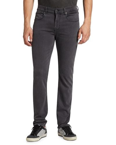7 For All Mankind Airy High Rise Jeans - Grey