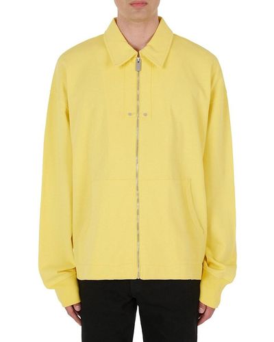 1017 ALYX 9SM Zip-up Cotton Jersey Jacket - Yellow
