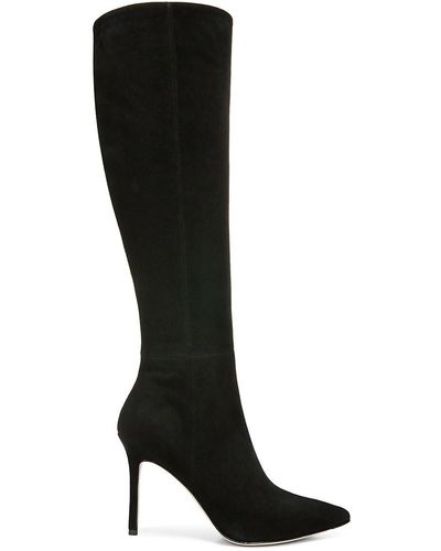 Veronica Beard Lisa Knee-high Suede Boots - Black