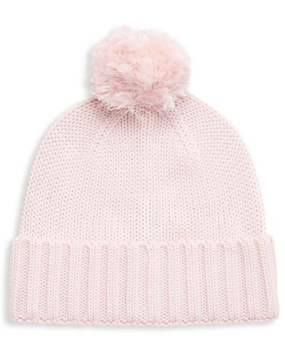 UGG Pom-pom Knit Beanie - Pink