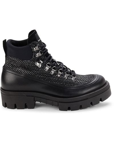 Karl Lagerfeld Platform Ankle Boots - Black