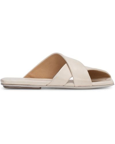 Marsèll Tavola Leather Slides - White