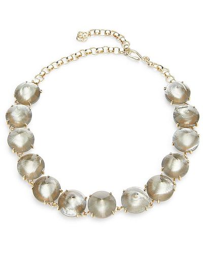Kendra Scott Jolie 14k Goldplated & Glass Mother Of Pearl Necklace - Metallic
