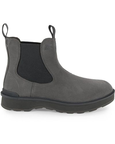 Sorel Hiline Two Tone Waterproof Chelsea Boots - Black