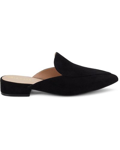 Cole Haan Piper Pointed Toe Mules - Black