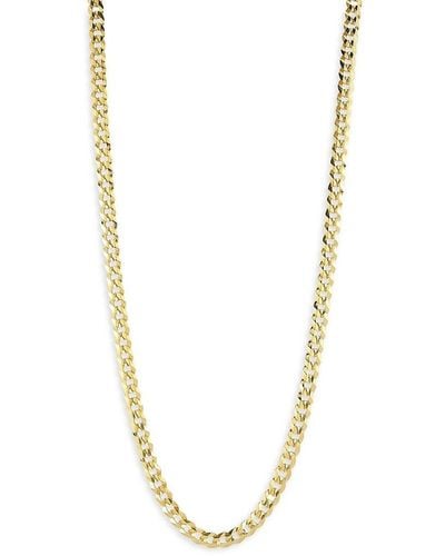 YIELD OF MEN 18k Yellow Gold Vermeil 24" Curb Chain Necklace - Metallic