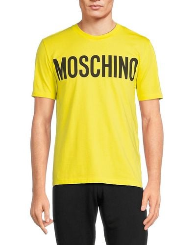 Moschino Logo Tee - Yellow