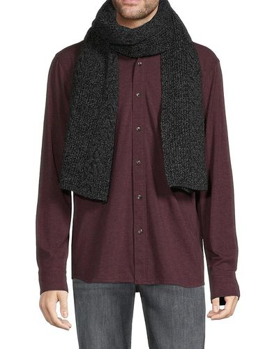 Karl Lagerfeld Cable Knit Wool Blend Scarf - Multicolor
