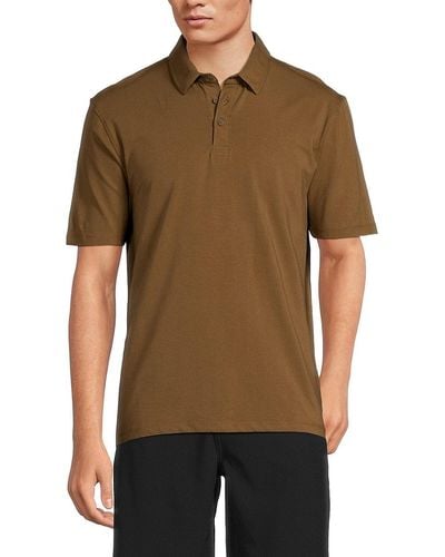 Kenneth Cole 'Short Sleeve Polo - Brown