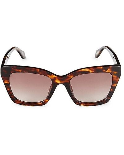 Just Cavalli 53mm Cat Eye Sunglasses - Brown