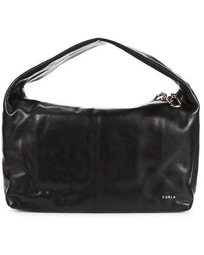 Furla Leather Top Handle Bag - Natural