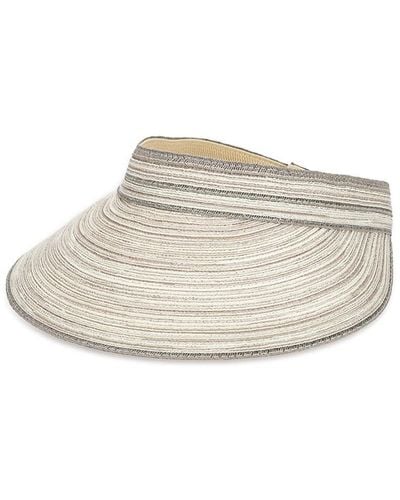 San Diego Hat Metallic Visor - Natural