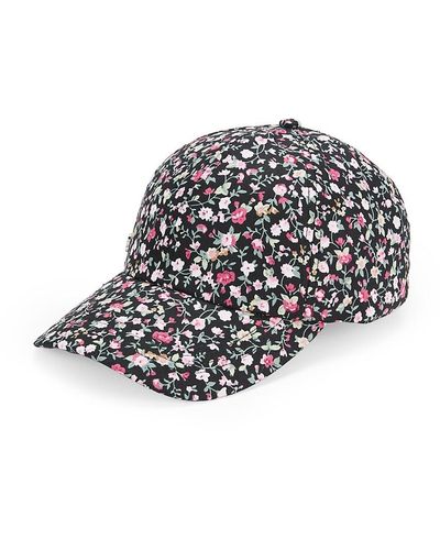 Vince Camuto Floral Baseball Cap - White