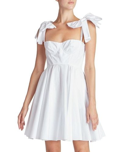 Giambattista Valli Sweetheart Bustier Mini Dress - White