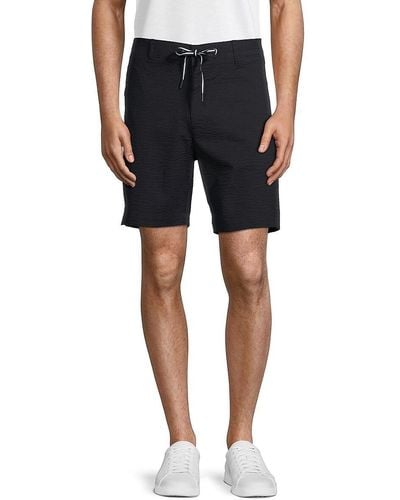 Ben Sherman Seersucker Shorts - Black