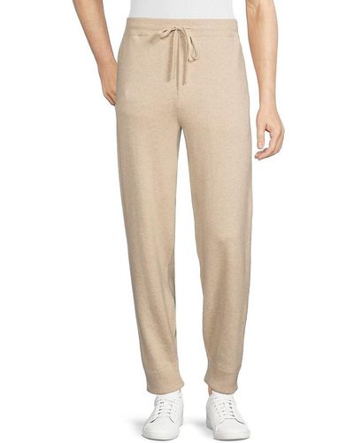 Vince Luxe Wool Blend Joggers - Natural