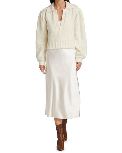 DH New York 'Cam Sweater Slip Dress - White
