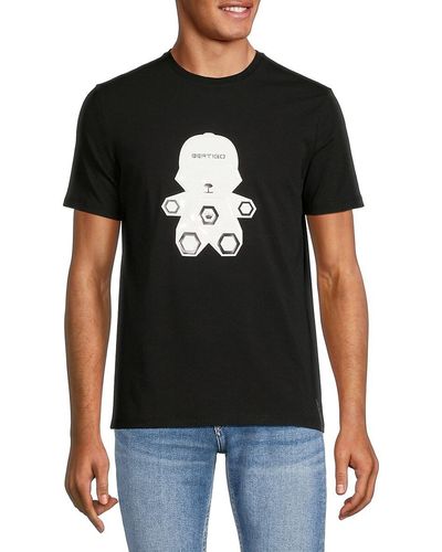 Bertigo Parker Teddy Bear T Shirt - Black