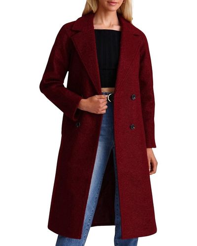 Avec Les Filles Tailored Fit Double Breasted Belted Coat