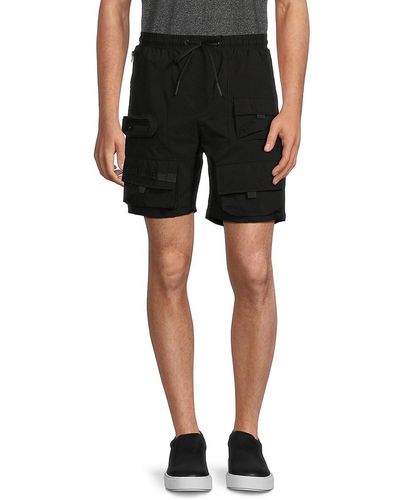 American Stitch Solid Cargo Shorts - Black