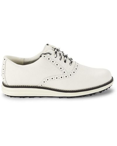 Cole Haan Perforated Leather Trainers - White