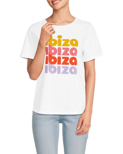 South Parade Ibiza Graphic T Shirt - White