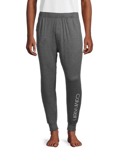 Calvin Klein Logo Heathered sweatpants - Gray