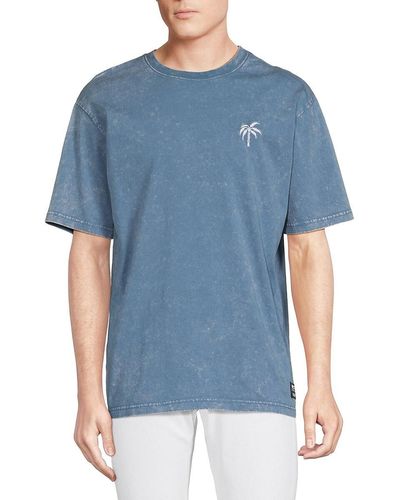 Wesc 'Mason Palm Logo T Shirt - Blue
