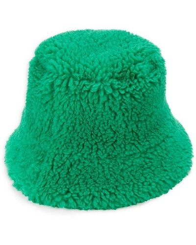 Apparis Gilly Cannaba Faux Fur Bucket Hat - Green