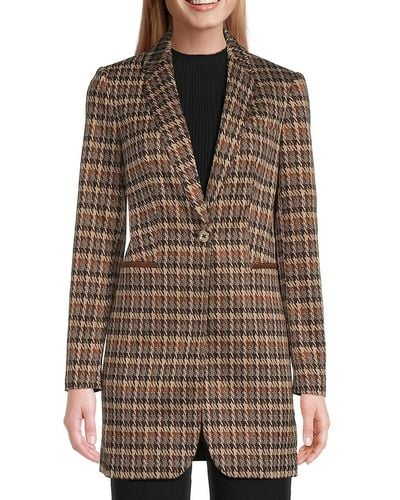 tommy hilfiger plaid blazer