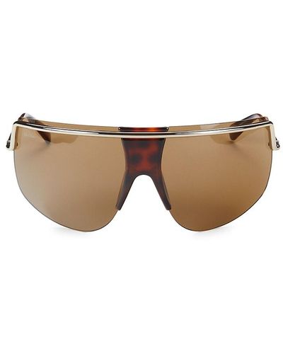Max Mara 70mm Wrap Sunglasses - Natural