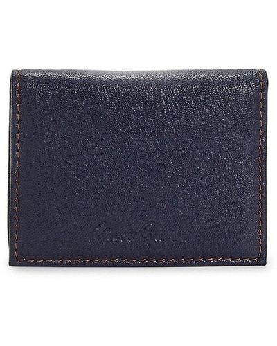 Robert Graham Leather Bi-fold Card Case - Blue