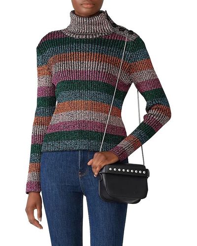 RED Valentino Striped Wool Blend Jumper - Natural