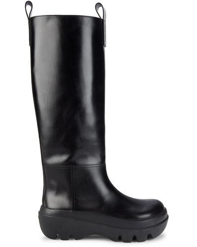 Proenza Schouler Leather Knee High Boots - Black