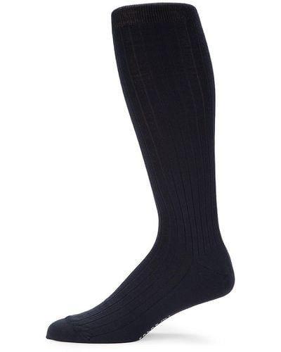 FALKE Pattern Cashmere Blend Knee High Socks - Blue