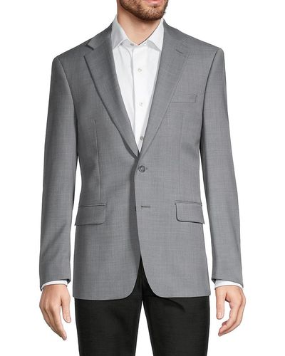 Calvin Klein Slim-Fit Wool Blend Sportcoat - Grey